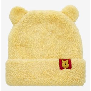 Disney Winnie the Pooh Figural Pooh Bear Sherpa Cuff Beanie - NWT